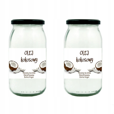 Kokosový olej 2x900ml Norafin. Stlačené na chlad.