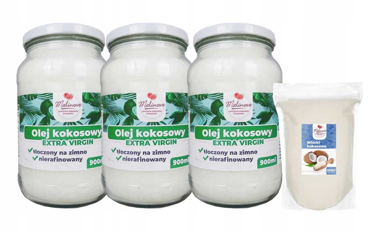 Kokosový olej Extra Virgin 3 x 900ml nerafinovaný