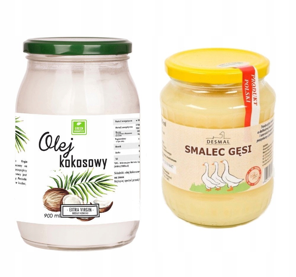 Coconut Oil Virgin 900ml and Lard Husi 720ml