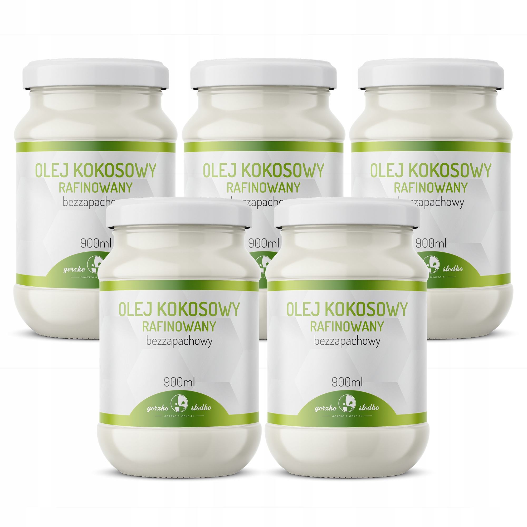Kokosový olej rafinovaný Set 5 x 900ml