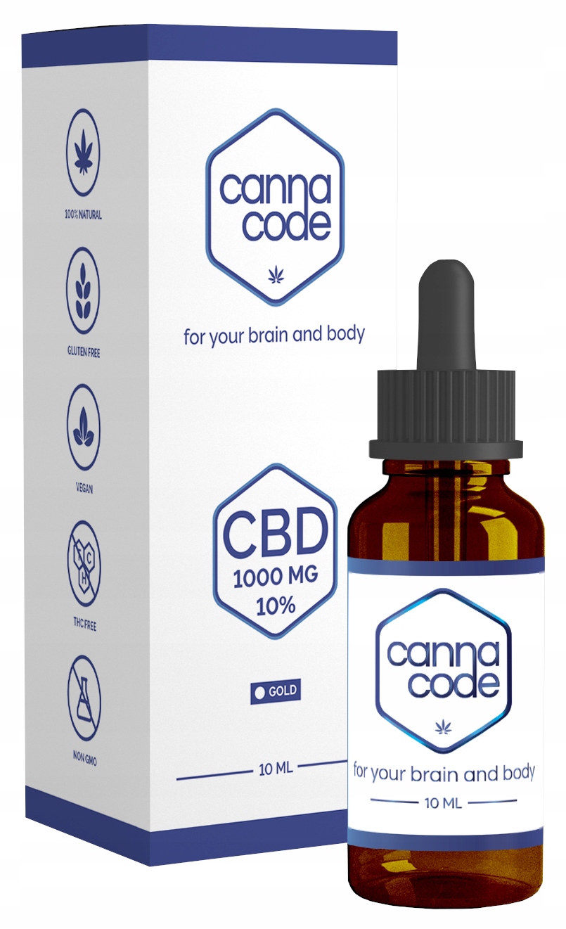 CBD - CBD konopný olej 10% 10ml 1000mg CBD Cannacode