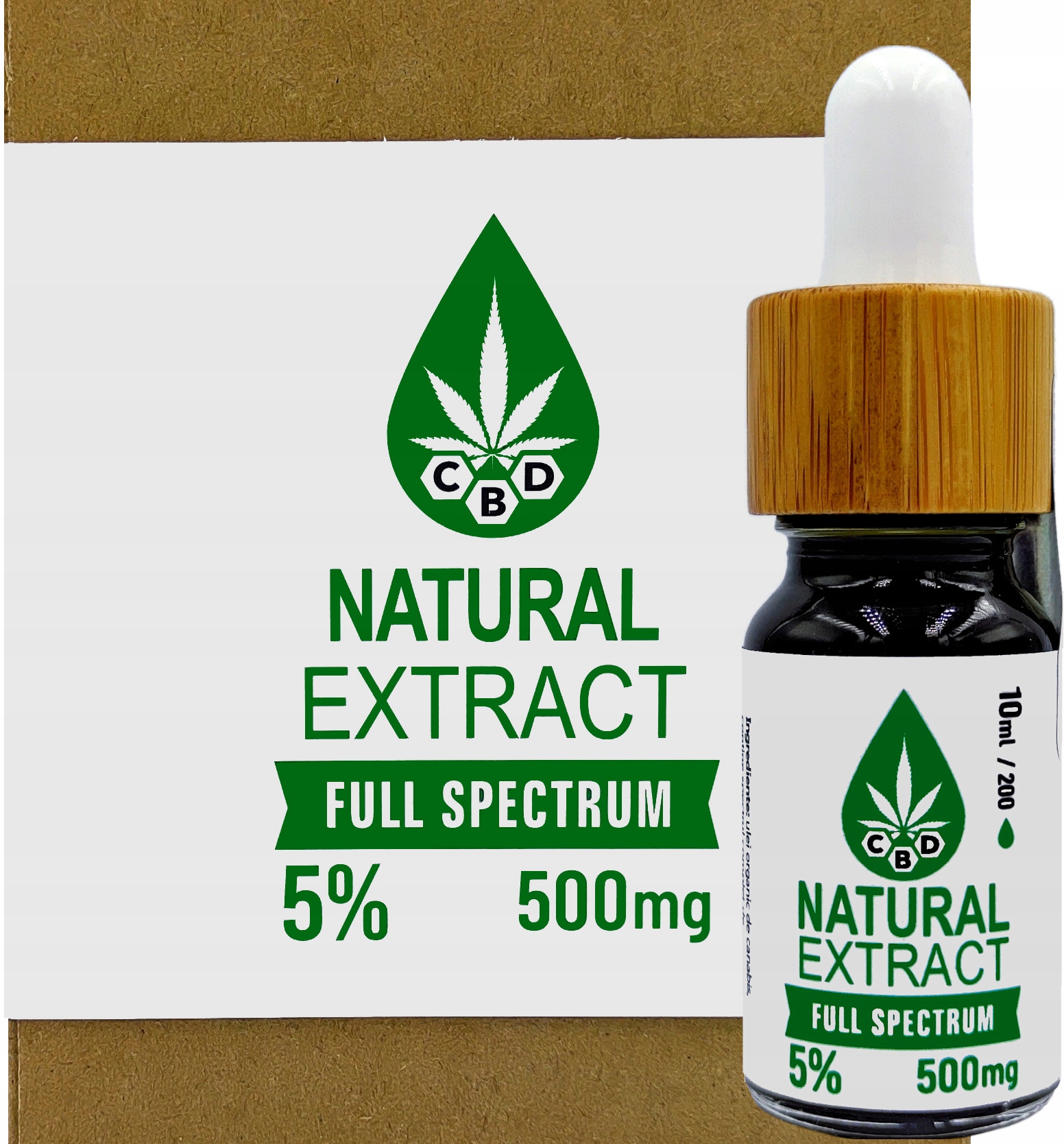 CBD - CBD konopný olej 5% - 500 mg CBD - certifikovaný
