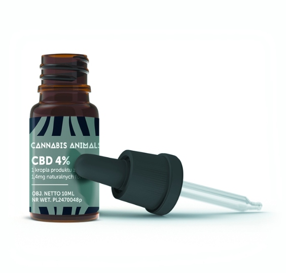 CBD - Konopný olej pre zviera CBD 4% pre mačky 10 ml psa
