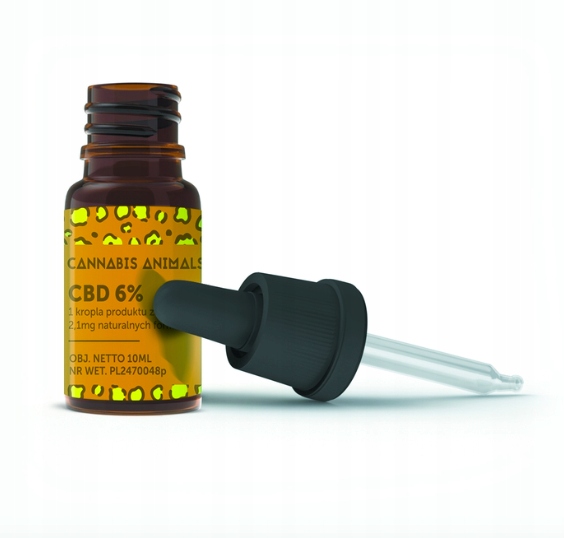 CBD - Konopný olej pre CBD zviera 6% pre mačku 10 ml