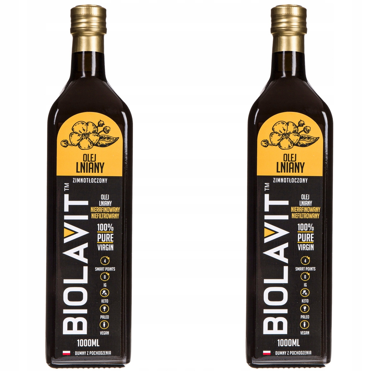 Linový olej Budwiga Zachnotón 2x 1L BioLavit