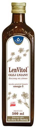 FLAXOVÝ OLEJ PRE DIÉTU DR BUDWIG 500ML LENVITOL