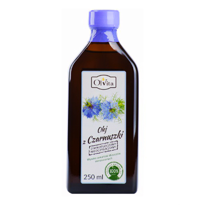 ČIERNY rascový olej OLVITA 250 ml.