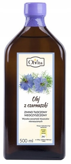 Čierna a čierna Cínová olej OLVITA 500 ml.