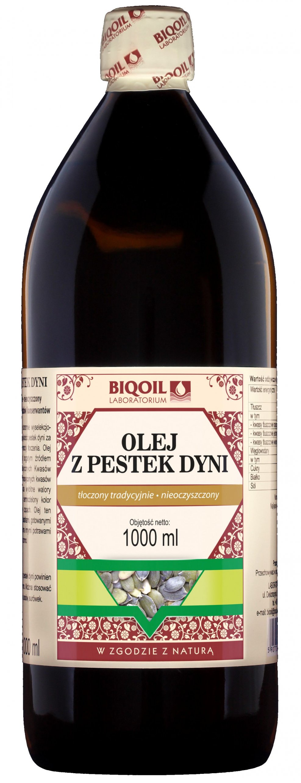Tekvica olej - tradične 1000ml