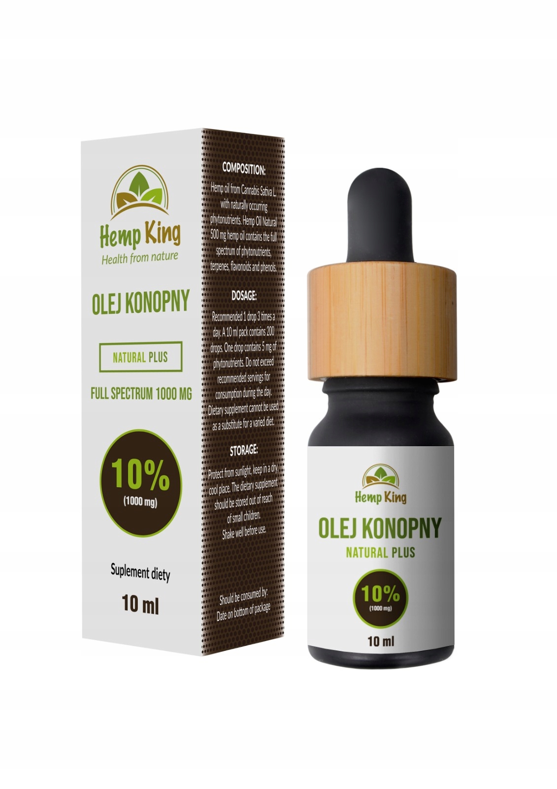 CBD - CBD olej 10% 1000 mg Hemking 10 ml