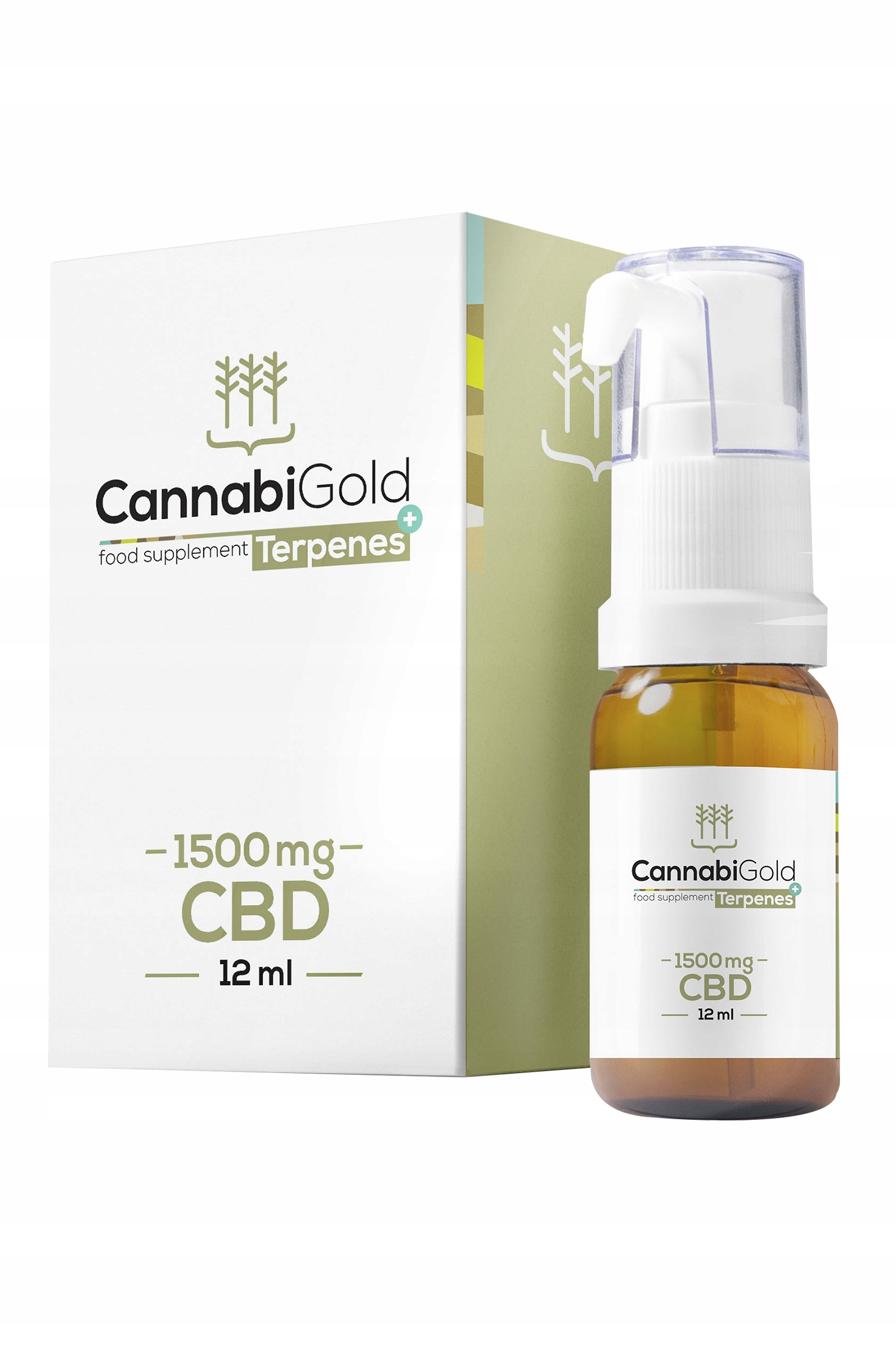 CBD - CBD olej 15% Cannabigold Terpény + 12 ml