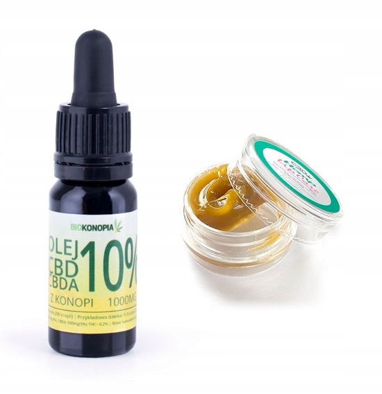 CBD - Konopný olej 10% CBD CBDA 10ml Bioconopy FREE