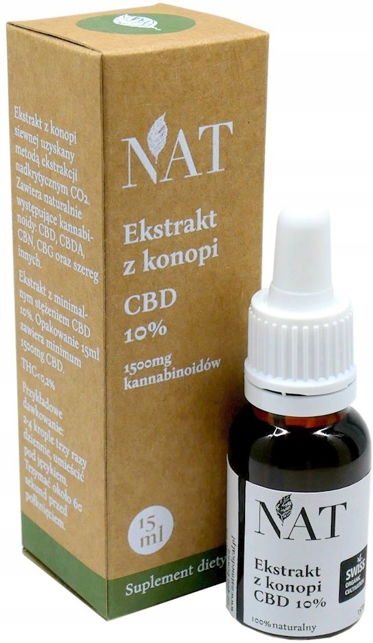CBD - CBD konope olej 10% 1500 mg 15ml extrakcia CO2