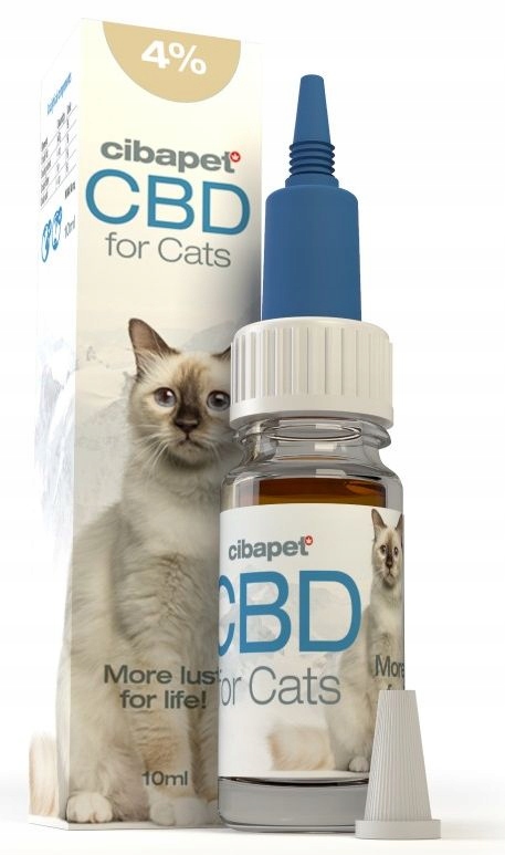 CBD - CBD OLEJ Z KONOPE 4% 10 ML PRE KOČKY MAČKY