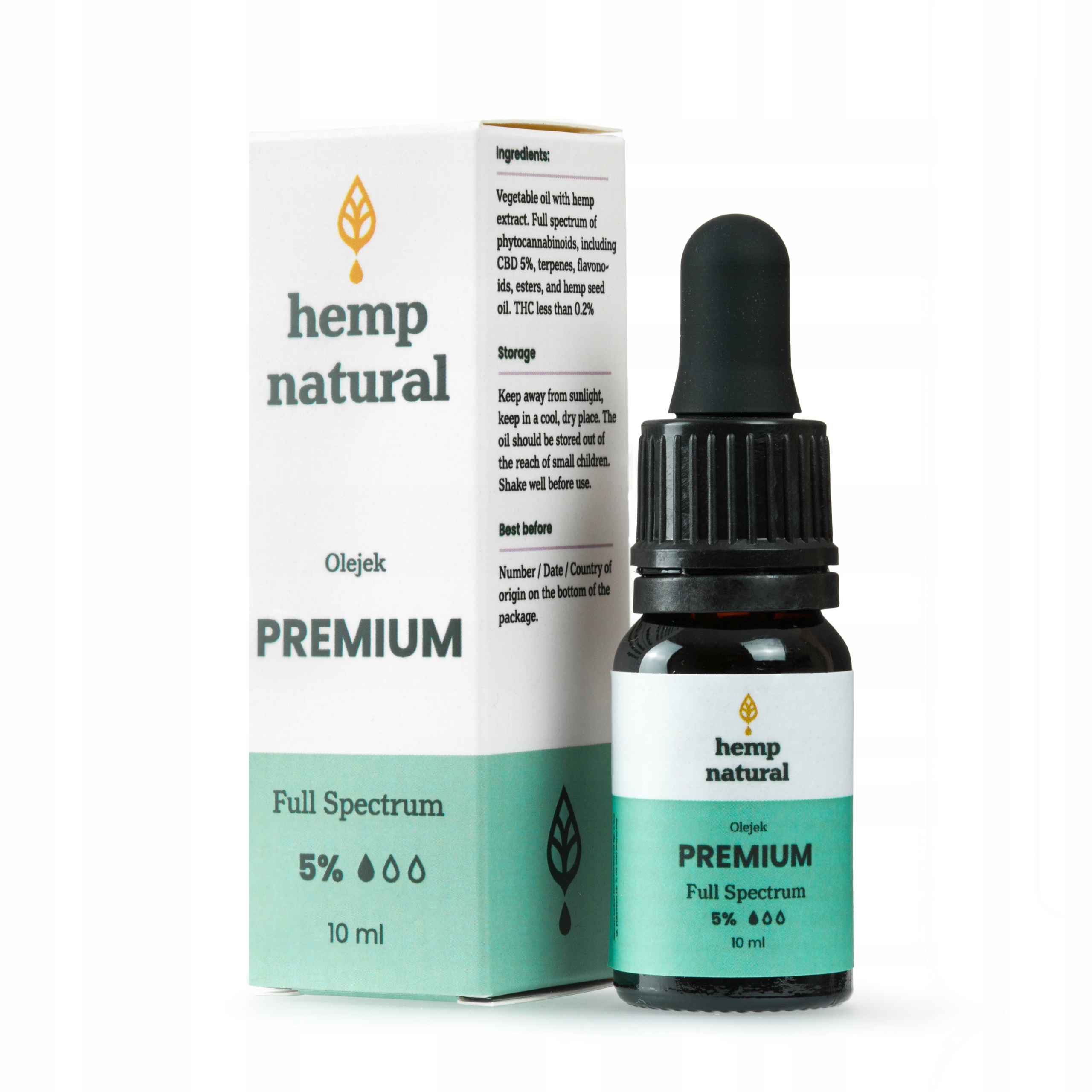 CBD - CBD konopný olej 5% 500 mg Hemp Natural Premium