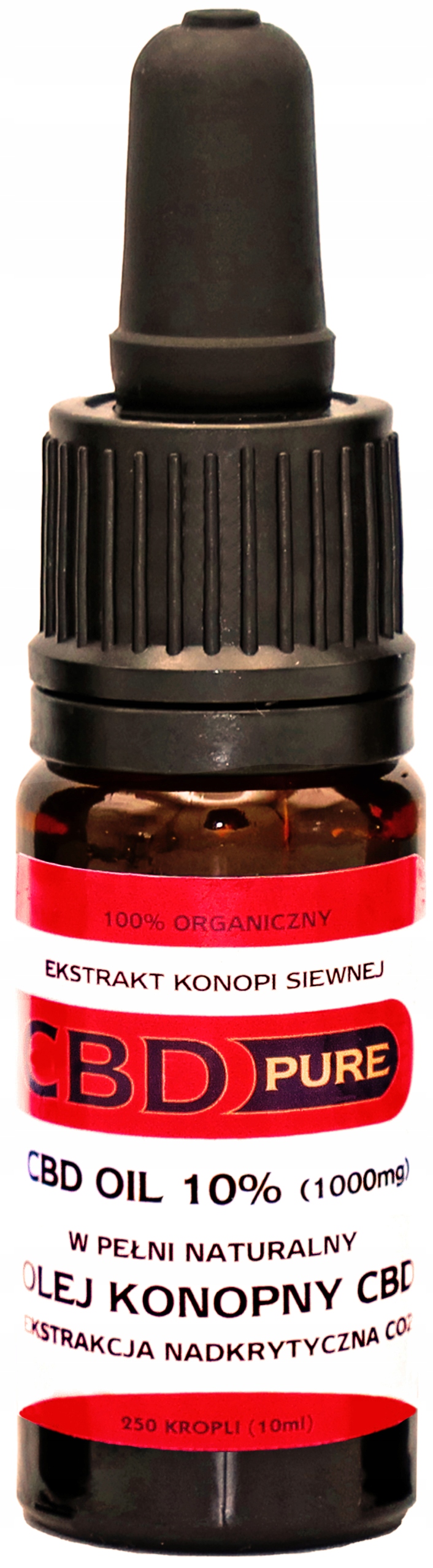 CBD - CBD Čistý konopný olej 10% 1000mg certifikované