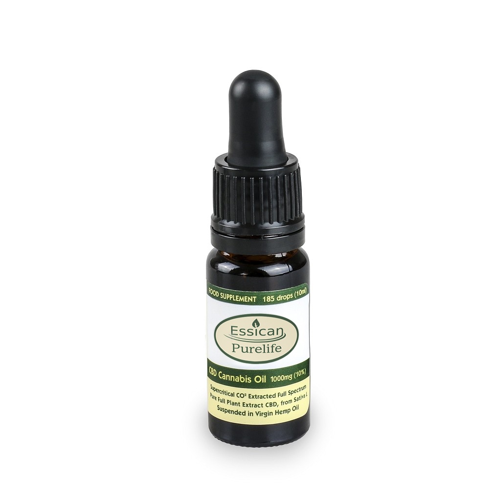 CBD - Pure Life konopného oleja 10% CBD 1000 mg / 10 ml