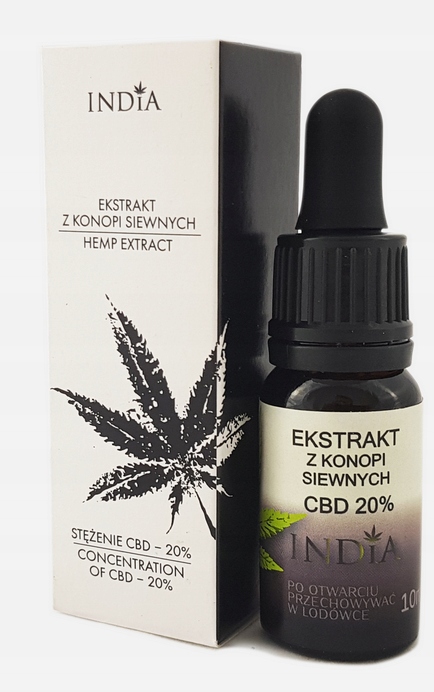 CBD - Konopný olej s CBD 20% 10ml India konopného oleja