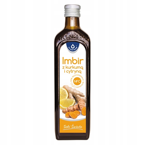 Oleofarm štiažny zázvor s citrónom a kurkumom 490ml