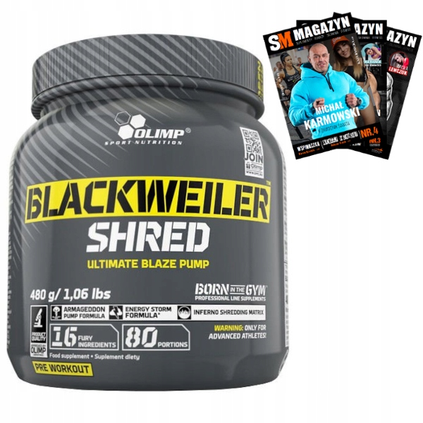 Olimp Blackweiler Shred 480g Pre-tréning AAKG