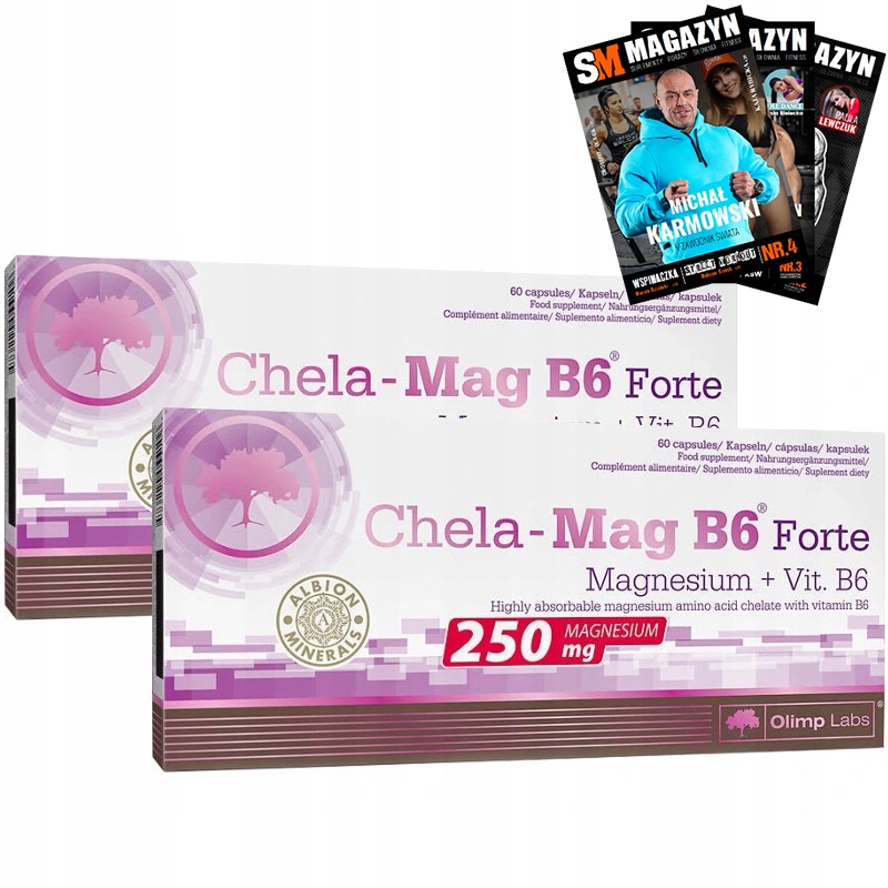 OLIMP CHELA MAG B6 FORTE 120 CAP HORČÍK NA SVALY