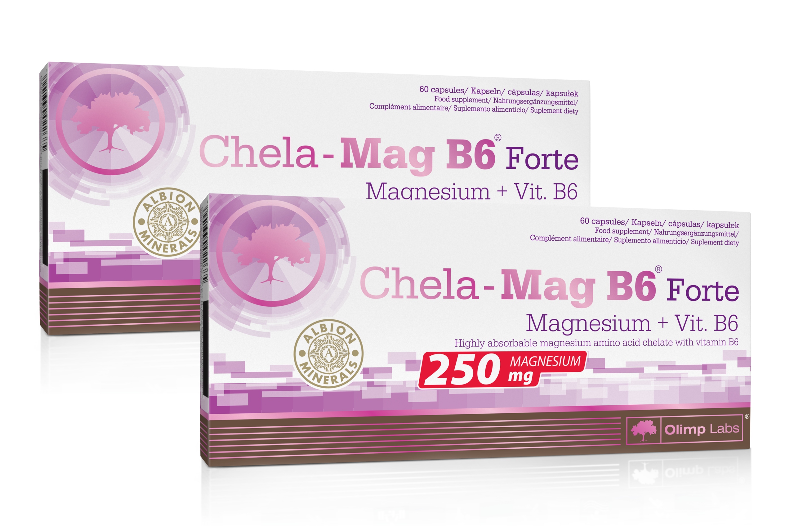 OLIMP CHELA-MAG B6 FORTE 2x 60kaps STRONG MAGNESIUM MG