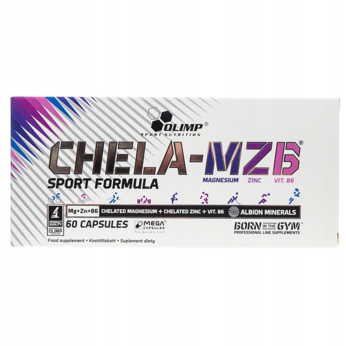 Testosterón - Olimp Chela MZB MAGNESIUM ZINK B6 ZMA SPORT 60 KAP!
