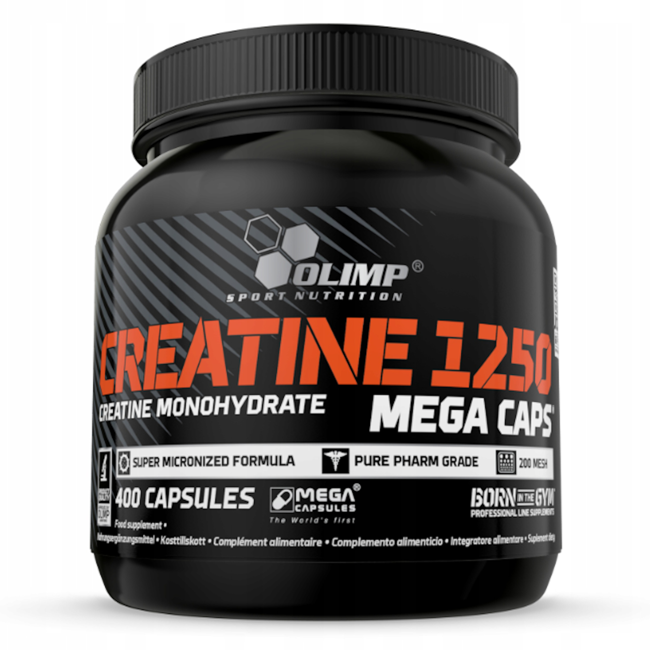 Kreatín - Olimp Createine 1250 400 čiapky. Monohydrát kreatínu