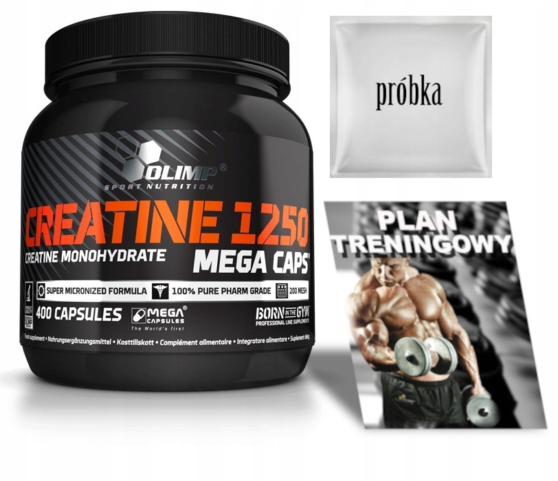 Kreatín - OLIMP CREATINE 400 MEGA CAPS 1250MG CREATINE + gif