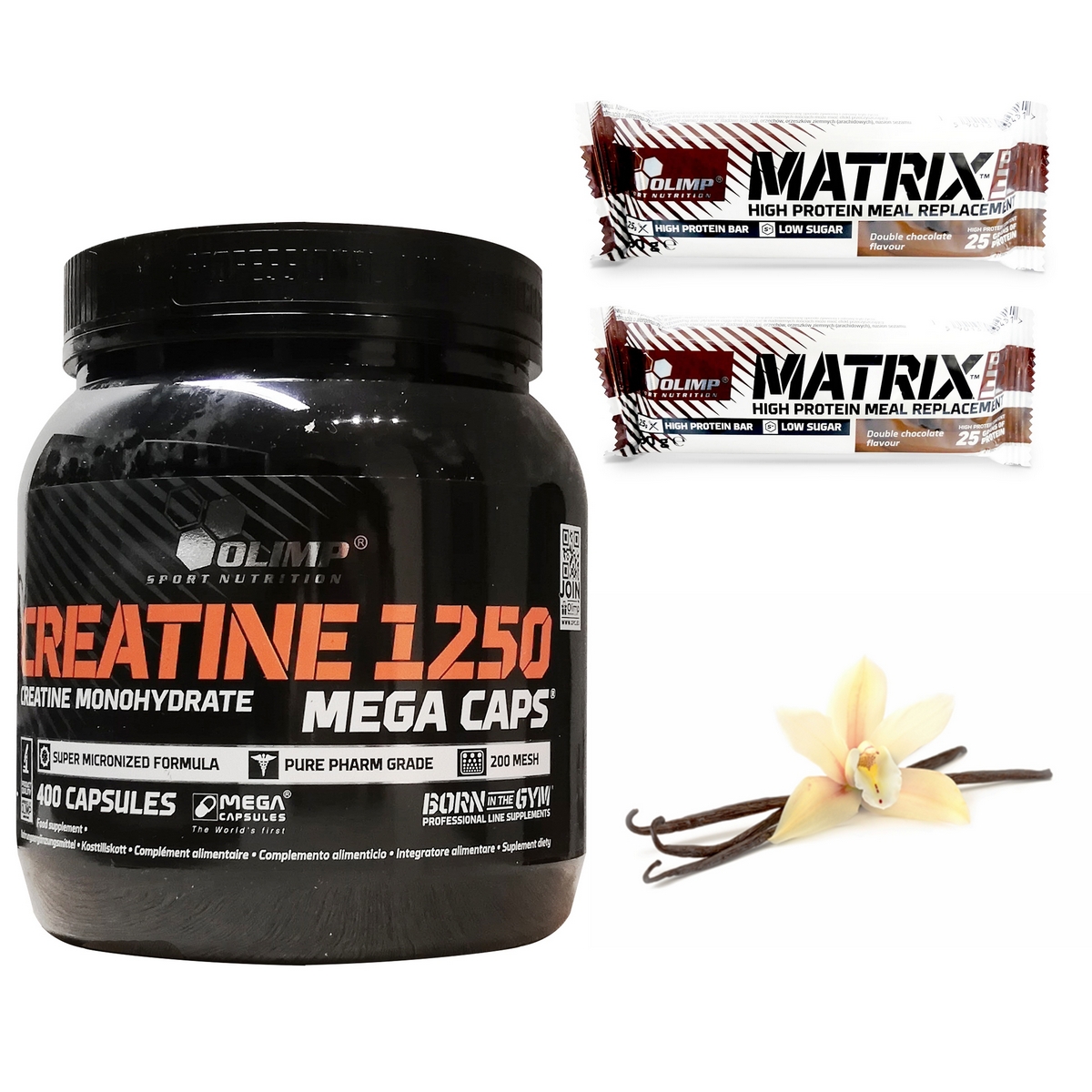 Kreatín - OLIMP CREATINE MC 400CAPS + 2X BATON MATRIX PRO 32