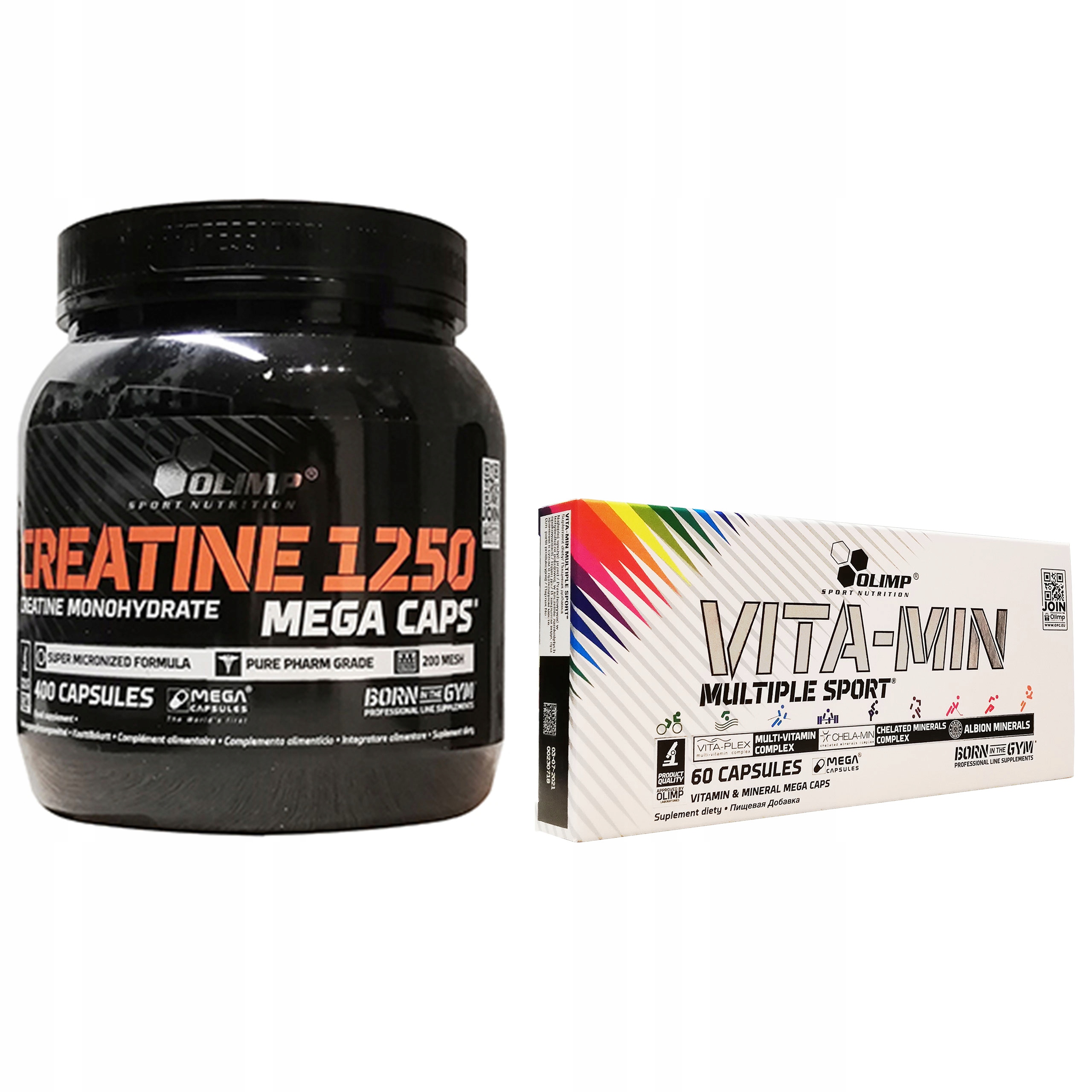 Kreatín - Olimp Createine Mc 400Caps + Kreatín Multivitamín