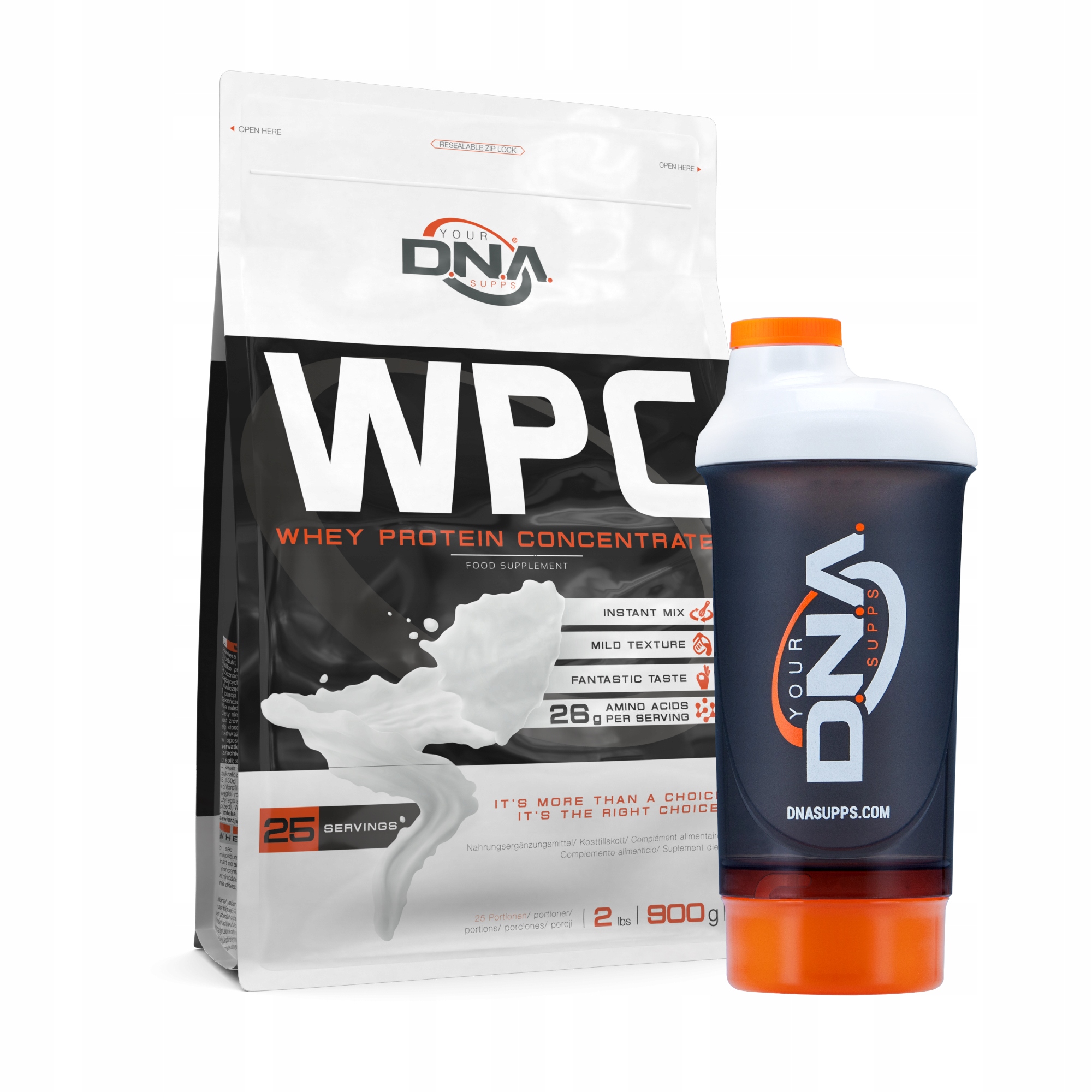 Proteín - OLIMP DNA WPC 900g PROTEÍNOVÝ KONCENTRÁT SILY S HMOTNOSŤOU