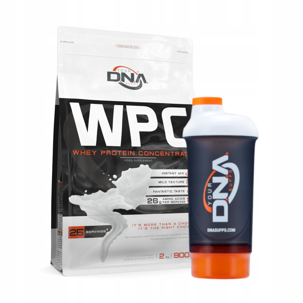 Proteín - Olimp DNA WPC 900G Srvátka Protein Hromadná sila Srvátka
