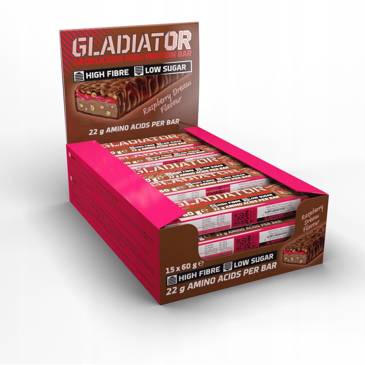 OLIMP GLADIATOR PROTEIN BAR 15x