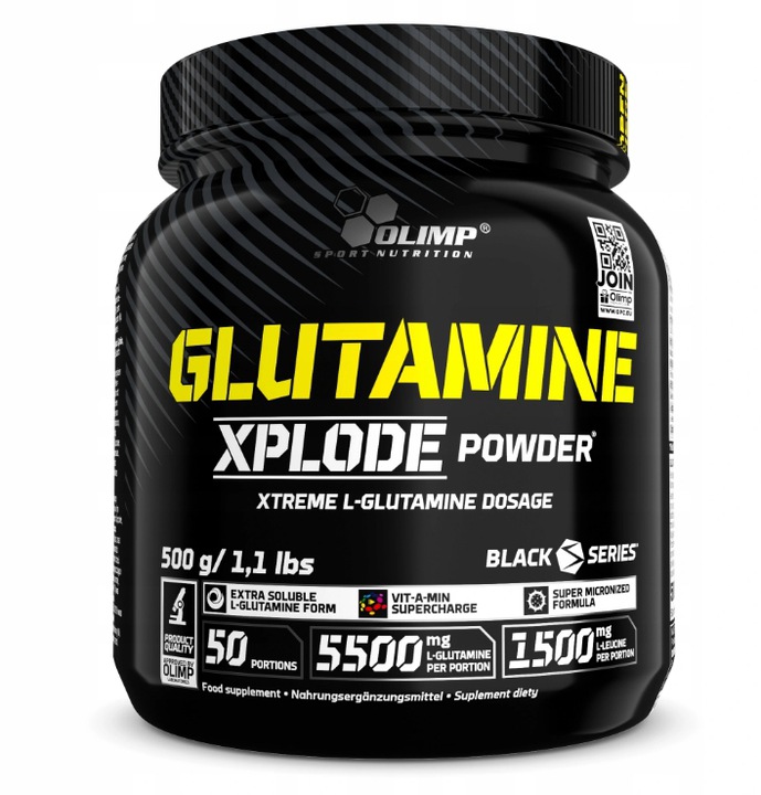Aminokyseliny - Olimp glutamín xplode 500g oranžový glutamín