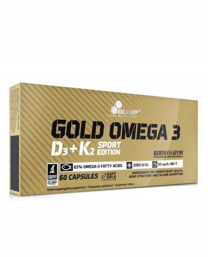 OLIMP GOLD OMEGA 3 D3 + K2 Sport Edition 60K MK7