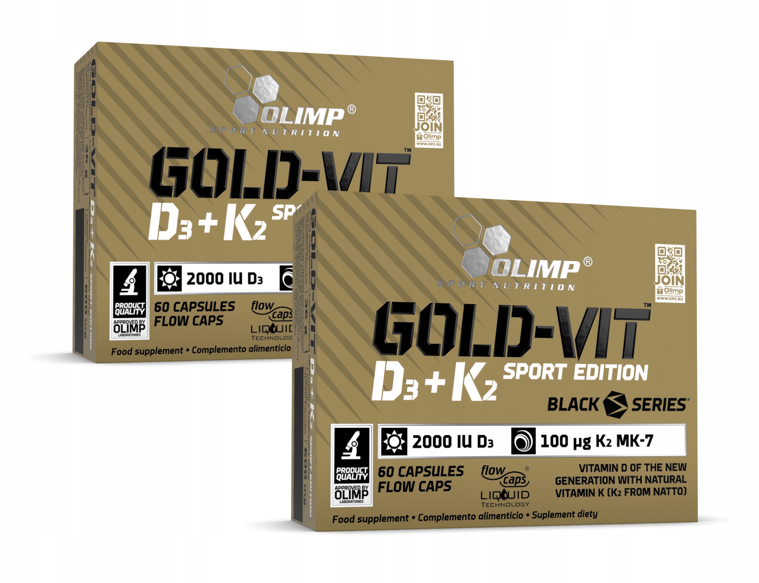 Olimp Gold-VIT D3 + K2 Sport Edition 120Kaps Zdravie