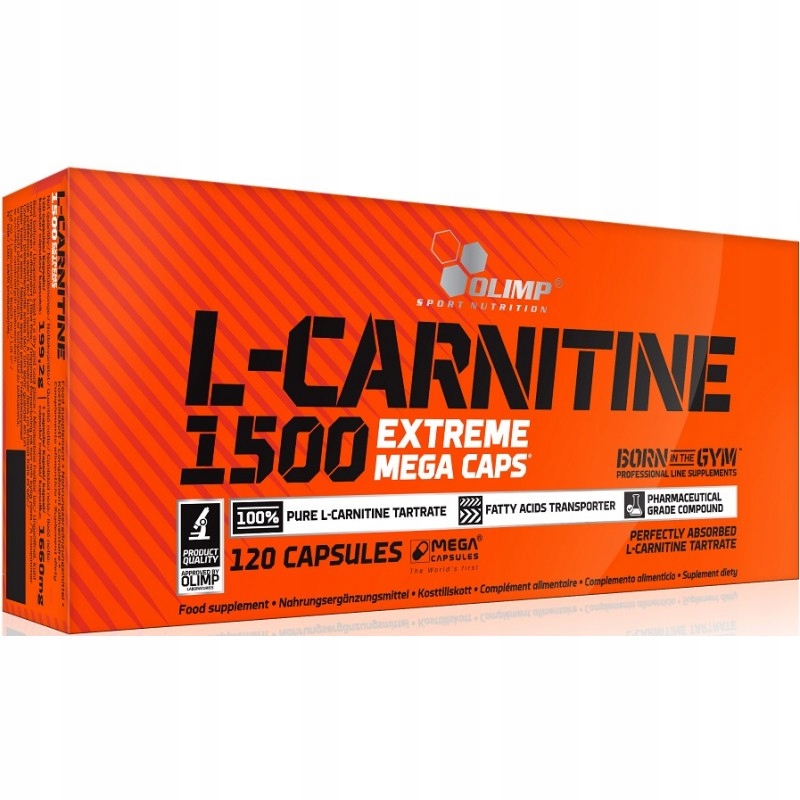Spaľovač tuku - Olimp L-Carnitín 1500 Exee Mega Caps 120KAP