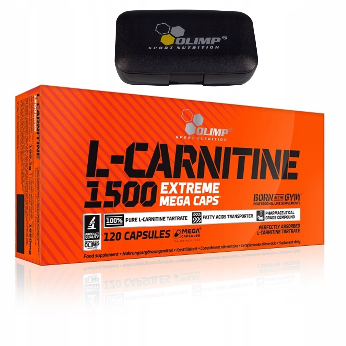 Spaľovač tuku - OLIPH L-Carnitín L-Karnitín 1500mg 120 Cap + Pilulka