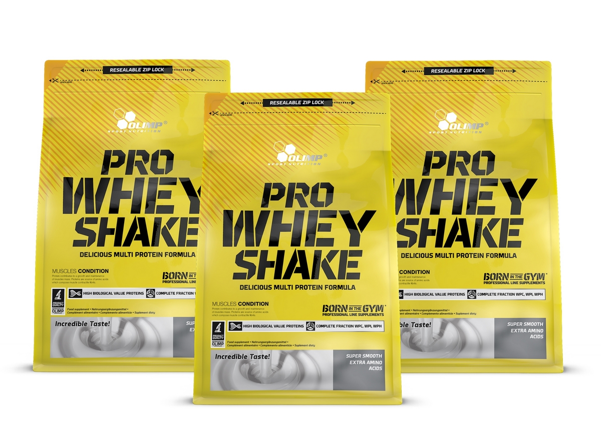 Proteín - OLIMP PRO Srvátka Shake 3x700g Proteín Mix WPC Flavors