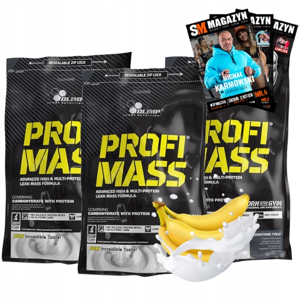 Gainer - OLIMP PROFI MASS 3000 G GAINER PROTEIN WPC WPI WPH