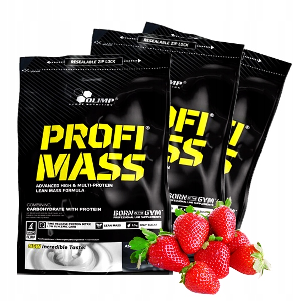 Gainer - OLIMP PROFI HMOTNOSŤ 3kg VYSOKÁ KVALITNÁ HROMADA 3x1kg