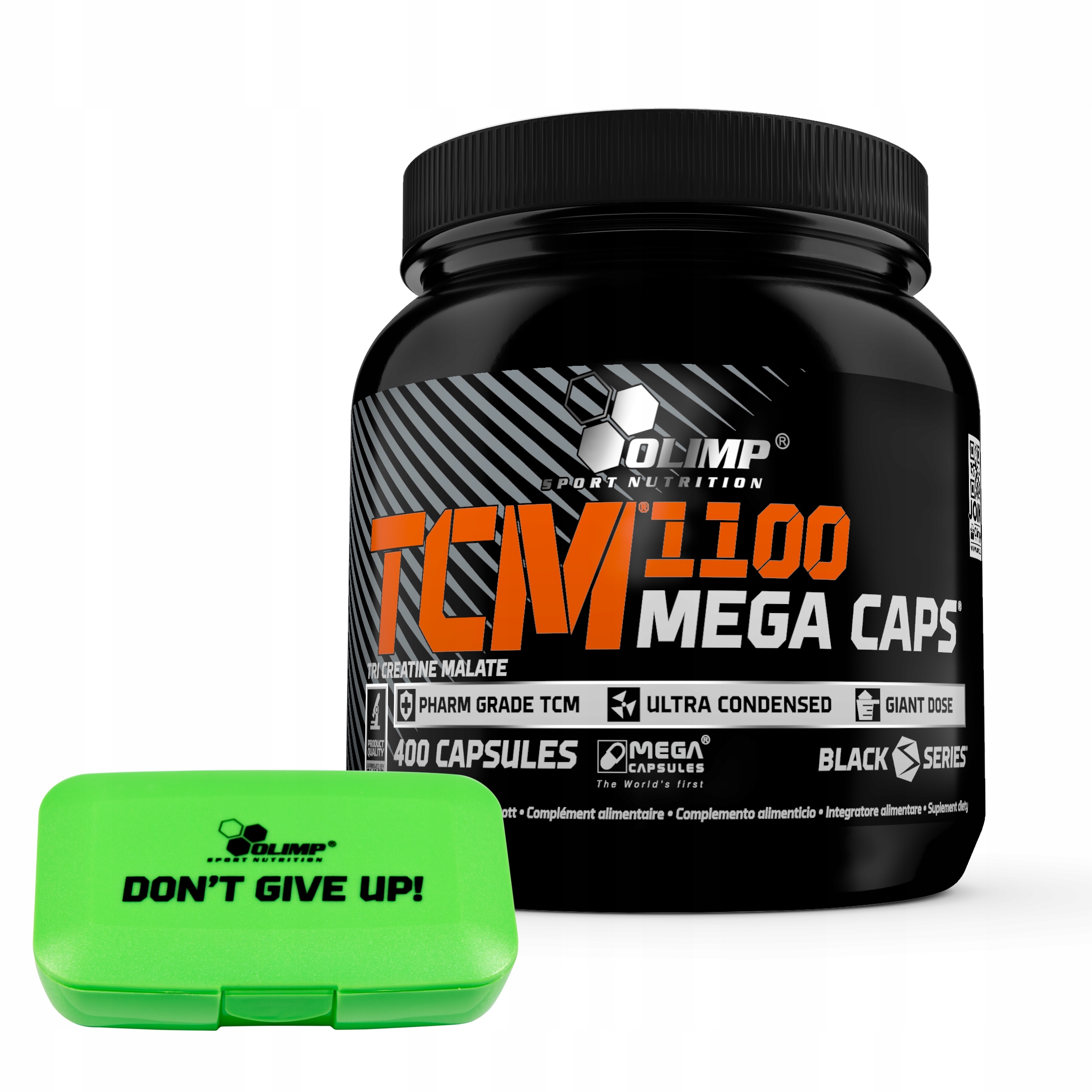 Kreatín - OLIMP TCM 1100MG 400 Kaps Apple Creaine Sila