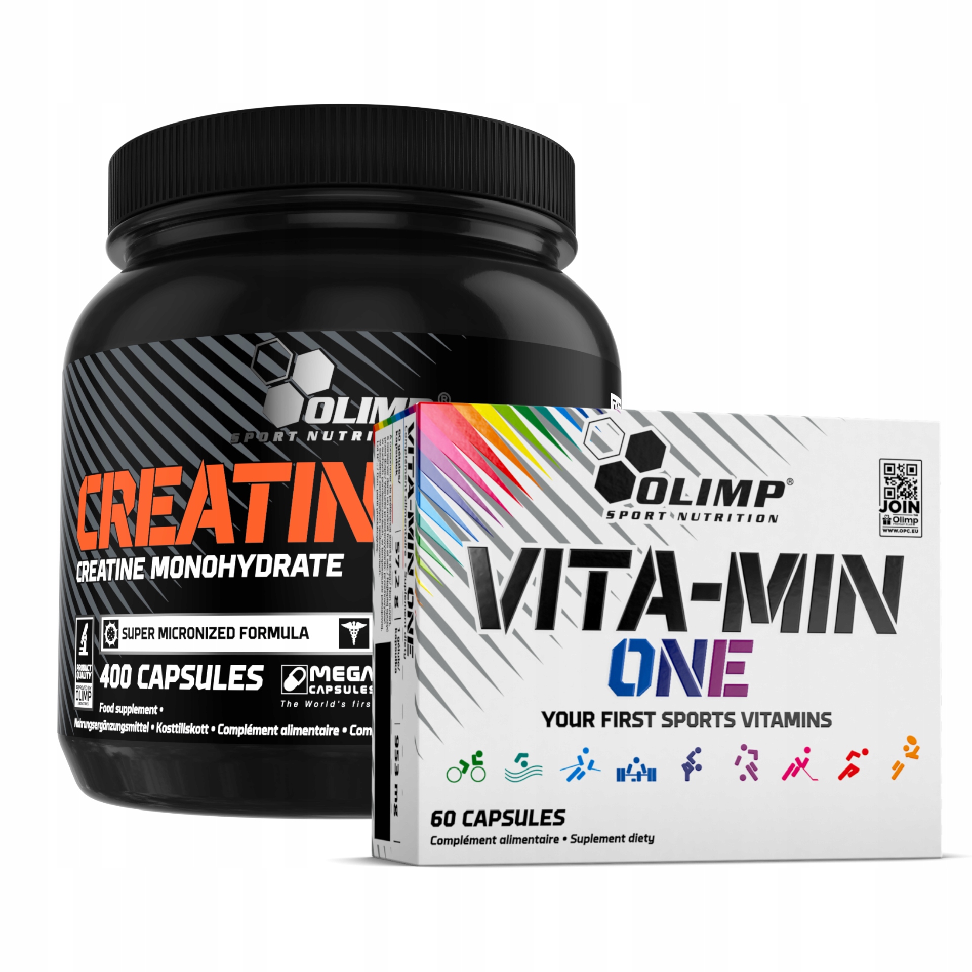 Kreatín - Sila sily OLIMP VITA-MIN ONE + CREATINE 400kaps