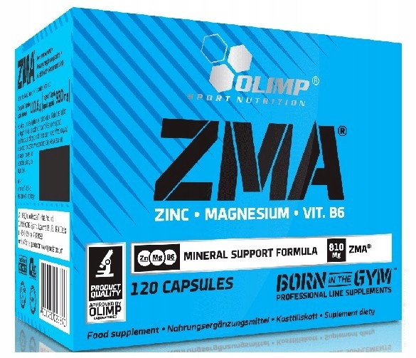 Testosterón - OLIMP ZMA 120 ZINOK HORČÍK B6 MZB TESTOSTERÓN
