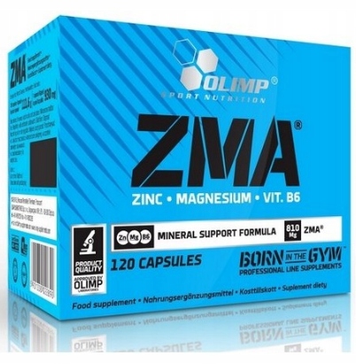 Testosterón - OLIMP ZMA 120 Kaps zinkové minerály Horčíkové vitamíny