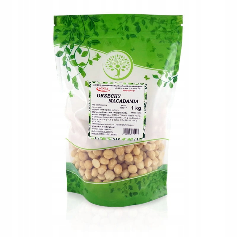 Orechy - MACADAMIA ORECHY 1 kg MACADAMIA AGNEX