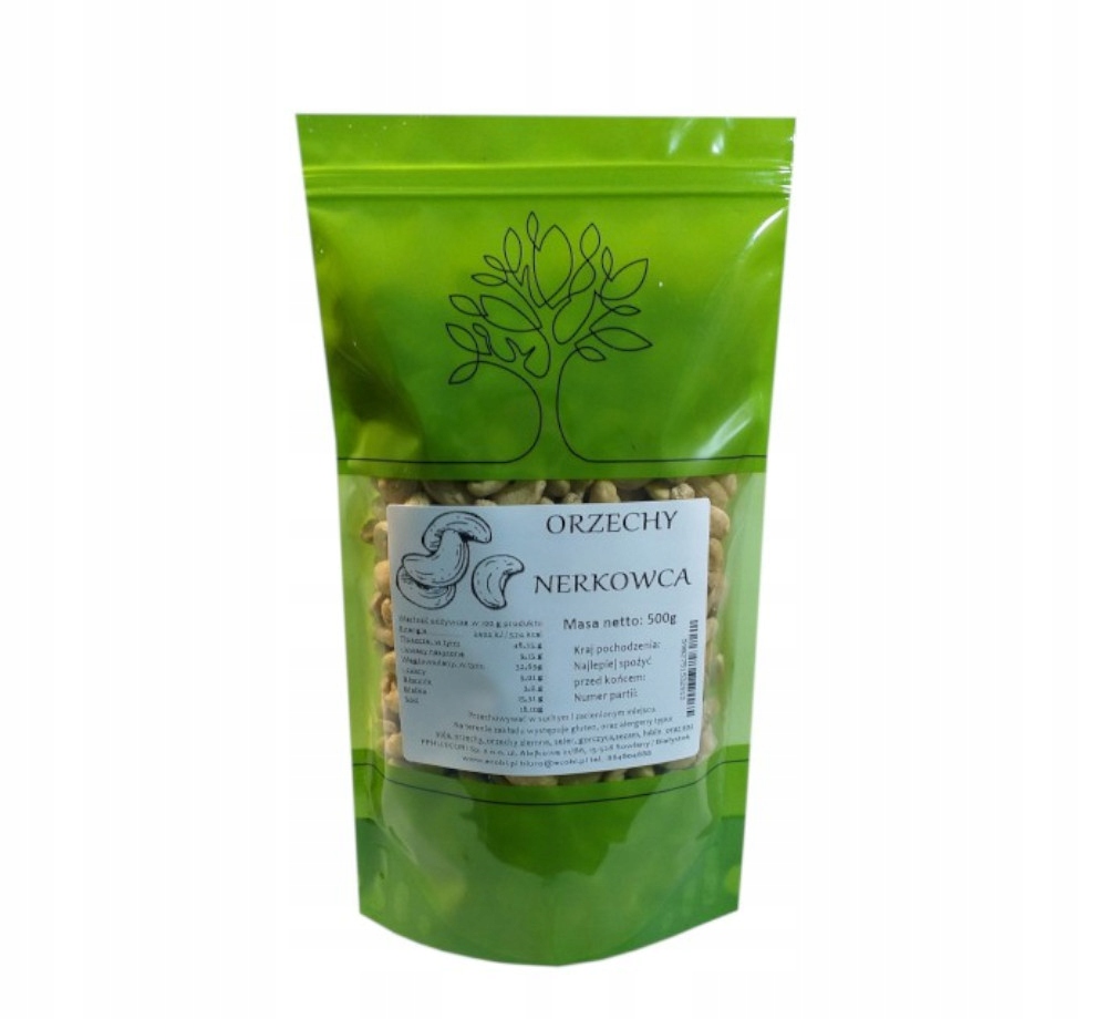 Orechy - Kesew Nut 500 g Výhodné! KVALITA Z ECOBI !!!