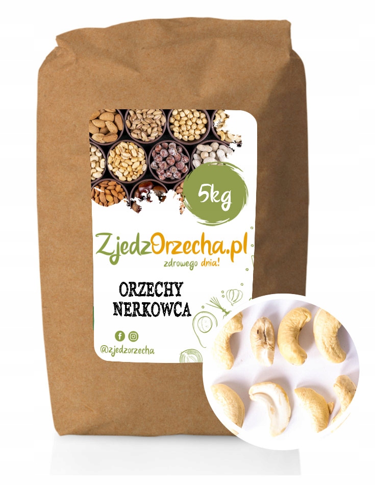 Orechy - Kešu orechy. Celé - 5kg