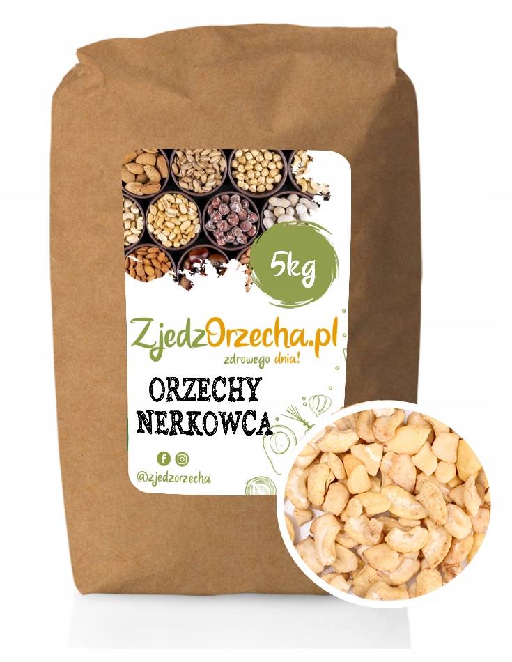 Orechy - Kešové orechy lahodné a čerstvé polovice 5kg
